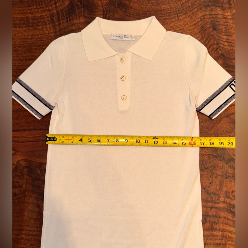 Dior White Polo Shirt Dress - Picture 6 of 6